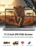 Laptop, 17.3-inch Laptop, 2025 Laptop Computer, 16GB RAM 512GB NVMe SSD, Intel N97 Processor(Up to 3.6GHz), Windows 11 Pro, 1080 FHD Display for Business & Students, 6000Mah Battery, Wi-Fi - Image 3