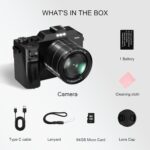 Yatao Digital Camera with WiFi, 64MP Photography and 4K 5K Vlogging Camera Kit for YouTube, Front and Rear Dual Camera for Convenient Selfie, Equipped with 64GB Micro Card - Image 10