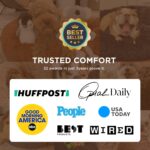 Bedsure Calming Dog Bed Medium Size Dog - Donut Washable Medium Pet Bed, 30 inches Anti-Slip Round Fluffy Plush Faux Fur Cat Bed, Fits up to 45 lbs Pets, Camel - Image 6