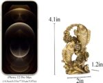 BRABUD Resin Money Fish with Waves Statue Feng Shui Wealth Carp Good Fortune Lucky Figurine Home Office Shop Decoration TQGJBS90 - Image 3