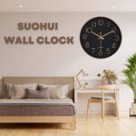 Silent Wall Clock 12 Inch Non-Ticking Wall Clocks Battery Operated for Living Room Decor Modern Wall Clock for Home/Bedroom/Office/Classroom/School/(Rose Gold) - Image 9