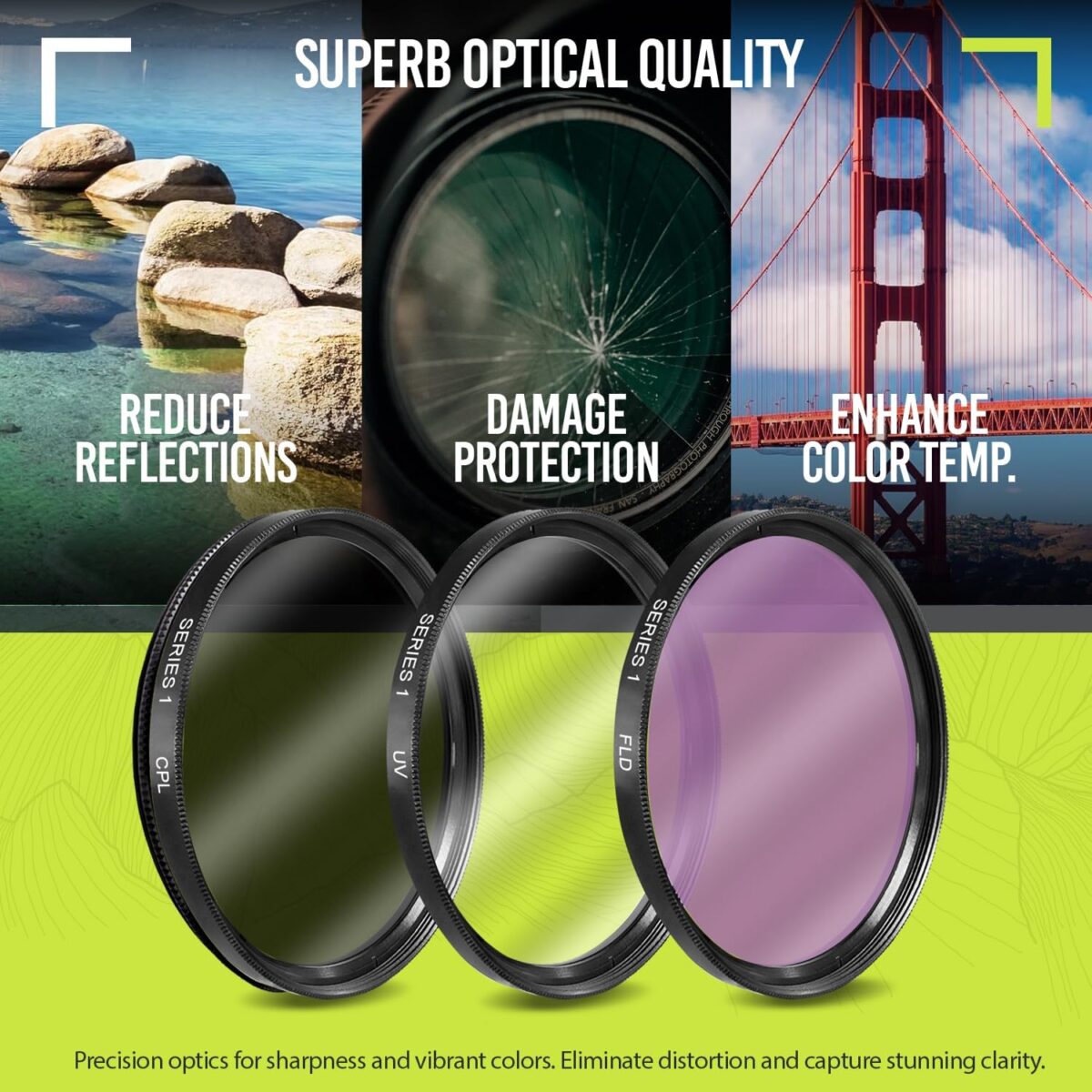 Ultra Deluxe Lens Kit for Canon Rebel T3, T5, T5i, T6, T6i, T7, T7i, EOS 80D, EOS 77D Cameras with Canon EF-S 18-55mm is II Lens - Includes: 7pc 58mm Filter Set + 58mm Wide Angle and Telephoto Lens - Image 4