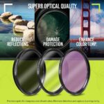 Ultra Deluxe Lens Kit for Canon Rebel T3, T5, T5i, T6, T6i, T7, T7i, EOS 80D, EOS 77D Cameras with Canon EF-S 18-55mm is II Lens - Includes: 7pc 58mm Filter Set + 58mm Wide Angle and Telephoto Lens - Image 4