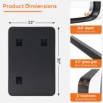 Bathroom Mirror 30x22 Inch Black Metal Framed Rounded Rectangle Vanity Mirror for Wall, Over Sink, Farmhouse, Restroom, Anti-Rust, Modern Decorative, Horizontal or Vertical Hanging - Image 3
