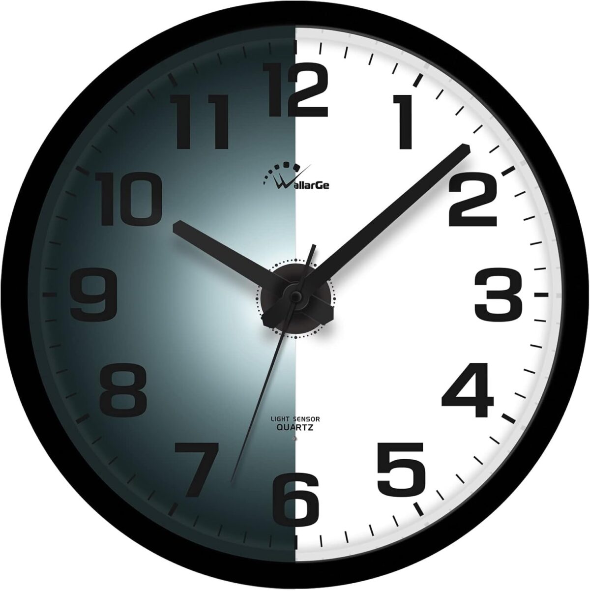 WallarGe Night Light Wall Clock for Bedroom - Silent Lighted up Wall Clock Glow in The Dark, Battery Operated for Living Room/Kitchen, Easy to Read Large Digital Display, 12 Inch - Image 10