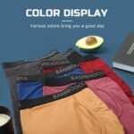 BAMBOO COOL Men's Underwear Breathable Boxer Briefs with Fly Moisture-Wicking Lightweight Underwear 7-Pack - Image 7