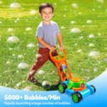 SLOOSH Bubble Lawn Mower Toddler Toys - Pretend Play Bubble Blower Machine Gardening Toy Leak-Proof for Indoor Outdoor Use, Push Toys Preschool Baby Boys Kids Halloween Birthday Gifts (Blue) - Image 5