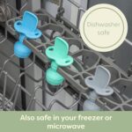 UpwardBaby Baby Spoons Self-Feeding with Anti-Choke Barrier - BPA-Free Silicone Utensils for Baby-Led Weaning & First-Stage Infant Spoons - 6+ Months and Toddler Friendly (3 Pack) - Image 7