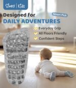 Simply Kids Baby Non-Slip Ankle Socks (9 Pairs) – Superior Grip, Soft Cotton, for Active Toddler Girls & Boys (Ages 0-7) - Image 4