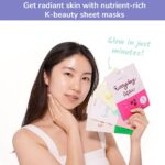 FACETORY K Beauty Face Mask Skin Care - EVERYDAY 8 COLLECTION Sheet Mask Set | Natural Premium Korean Face Mask For All Skin Types - No Sulfates No Parabens (8 pc) - Image 3