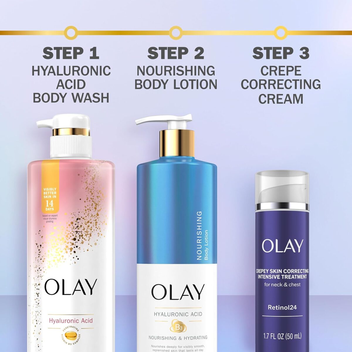 Olay Treatment Cream Intensive Crepey Skin Correcting for Neck & Chest with Retinol24, Vitamin B3 Complex, Deeply Hydrates, Renews & Smoothes Skin, 1.7 fl oz - Image 8