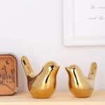XMGZQ 2 Pcs Gold Decor Accents,Small Animal Statues,Modern Home Decorative, Birds Sculpture, Ornaments for Shelf, Bookshelf, Coffee Table,Knick Knacks Home Decor for Shelves(Gold Bird) - Image 6