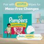 Pampers Diapers - Swaddlers 360° - Size 5, 116 Count, up to 100% Leakproof Comfy Dry Fit, Designed for Easy Changes, Pull On Baby Diaper (Packaging May Vary) - Image 11