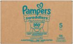Pampers Diapers - Swaddlers 360° - Size 5, 116 Count, up to 100% Leakproof Comfy Dry Fit, Designed for Easy Changes, Pull On Baby Diaper (Packaging May Vary) - Image 13