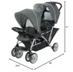 Graco DuoGlider Double Stroller | Lightweight Double Stroller with Tandem Seating, Glacier - Image 14