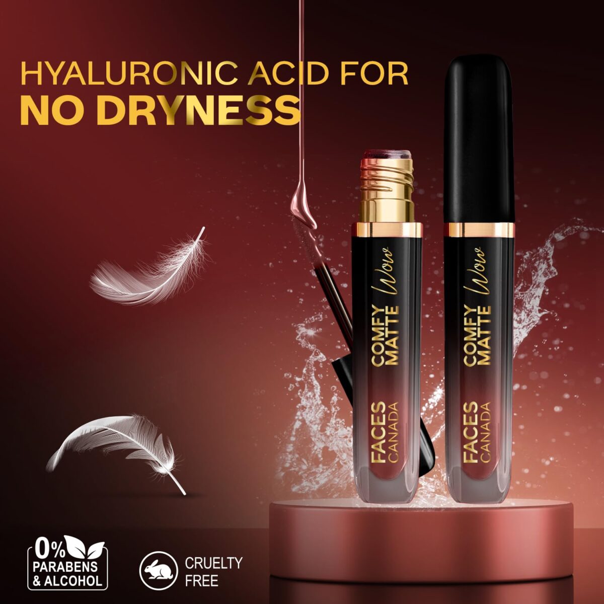 FACESCANADA Comfy Matte Liquid Lipstick - Cocoa Crush 07 | Lightweight, Long Lasting & Smudge Proof Lip Color | Rich Pigment, Hydrating Comfort Wear | Non Drying Matte Finish | 0.12 Fl Oz (3.8ml) - Image 5