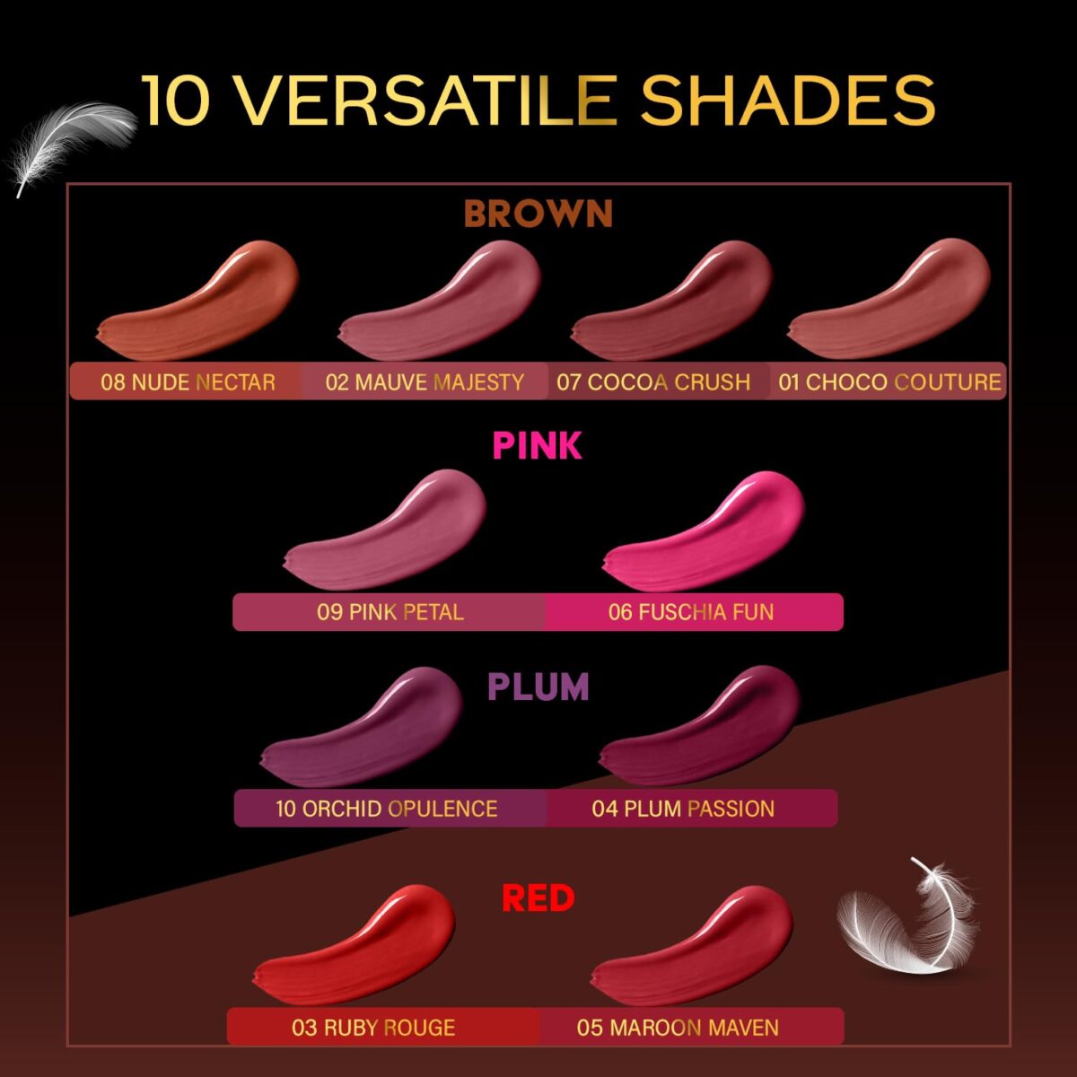 FACESCANADA Comfy Matte Liquid Lipstick - Cocoa Crush 07 | Lightweight, Long Lasting & Smudge Proof Lip Color | Rich Pigment, Hydrating Comfort Wear | Non Drying Matte Finish | 0.12 Fl Oz (3.8ml) - Image 7