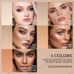 O'CHEAL Face Foundation Contour Stick Long-wear Lightweight Brighten Stick Blemish Contouring Face Concealer Beauty Makeup 04#WHEAT - Image 4