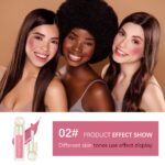 Liquid Blush Stick For Cheeks, Soft Velvet Cream Face Cheek Tint, Natural Matte Pink Red Blush Skin Tint, Waterproof Long Lasting Dewy Makeup, Moisturizing Lightweight Blendable (2#) - Image 8