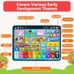 Trilingual Learning Toy Tablet with Music & Sound, Montessori Speech Musical Therapy Toys, Gifts for Boy, Girl, Baby, Toddler, for Age 1, 2, 3 Year Old (12-18 Months) - Image 4