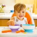 Munchkin Stay Put Suction Bowls for Baby and Toddler, 3 Pack, Blue/Green/Purple - Image 6