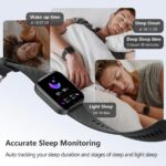 FITVII Health & Fitness Tracker (Answer/Make Calls), Smart Watch with 24/7 Heart Rate and Blood Pressure, Sleep Tracking, Blood Oxygen Monitor, 120+ Sport Modes Activity Tracker for Women Men - Image 5