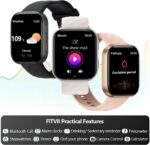FITVII Health & Fitness Tracker (Answer/Make Calls), Smart Watch with 24/7 Heart Rate and Blood Pressure, Sleep Tracking, Blood Oxygen Monitor, 120+ Sport Modes Activity Tracker for Women Men - Image 7