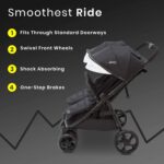 Jeep Destination Ultralight Side x Side Double Stroller, Midnight - Image 6