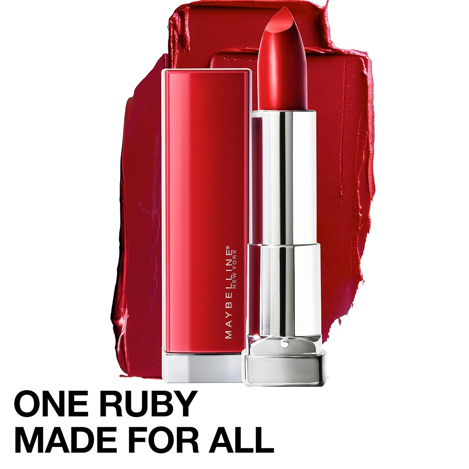 Maybelline Color Sensational Made for All Lipstick, Crisp Lip Color & Hydrating Formula, Ruby For Me, Red, 1 Count - Image 3