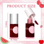Lip Tint Stain Set, 4 Colors Korean Lip Gloss Waterproof Long Lasting Multi-Use Lip & Cheek Tint, Mini Water Lipstick Lightweight Non-sticky, Matte Finish Lip Color Makeup - Image 8