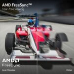 acer Nitro 27 Inch QHD 2560 x 1440 IPS Gaming Monitor | AMD FreeSync | Up to 180Hz Refresh | Up to 0.5ms | DCI-P3 95% | HDR 10 Support | One Display Port 1.2 & Two HDMI 2.0 | KG271U N3bmiipx - Image 4