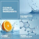 Eva Naturals Vitamin C Serum for Face – Anti Aging Dark Spot Remover with Retinol, Hyaluronic Acid, Niacinamide & Salicylic Acid – Face Serum for Women for Clear, Smooth, Radiant Skin - Image 9