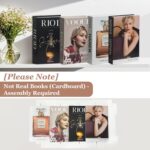 Decorative Books for Home Decor, Set of 4 Fake Books with Wood Bead Tassel, Aesthetic Bookshelf Decor for Living Room, Office, Bedroom, Coffee Table Decoration, Modern Stacked Display - Image 4