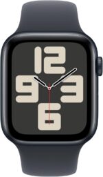 Apple Watch SE (2nd Gen) [GPS 44mm] Smartwatch with Midnight Aluminum Case with Midnight Sport Band M/L. Fitness and Sleep Trackers, Crash Detection, Heart Rate Monitor, Retina Display - Image 3