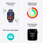 Apple Watch SE (2nd Gen) [GPS 44mm] Smartwatch with Midnight Aluminum Case with Midnight Sport Band M/L. Fitness and Sleep Trackers, Crash Detection, Heart Rate Monitor, Retina Display - Image 4