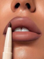 SHEGLAM 2 In 1 Matte Lip Liner and Long Lasting Lipstick Set Makeup - Deep Caramel - Image 5