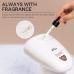 Bear Steamer for Clothes, Handheld Clothes Steamer,1300W Strong Power Garment Steamer with 230ml Tank,Fast Heat-up, Auto-Off, Steam Iron Fabric Wrinkle Remover with Brush for Home and Travel - Image 5