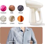 Bear Steamer for Clothes, Handheld Clothes Steamer,1300W Strong Power Garment Steamer with 230ml Tank,Fast Heat-up, Auto-Off, Steam Iron Fabric Wrinkle Remover with Brush for Home and Travel - Image 6