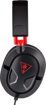 Turtle Beach Recon 50 Wired Gaming Headset - PC, Mac, PS4, PS5, Xbox Series X|S & Xbox One, & Mobile/Tablet with 3.5mm Removable Mic, 40mm Speakers, & In-line Controls – Black - Image 8