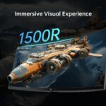 KTC 34 Inch Ultrawide Monitor, 165Hz WQHD 3440X1440 Curved Gaming Monitor, 1500R PC Monitor, HDR, FreeSync & G-Sync, HDMI, DisplayPort, VESA, Tilt Swivel Height Pivot Adjustment, H34S18S - Image 6