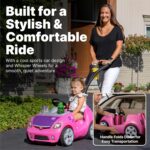 Step2 Whisper Ride II Kids Push Cars, Ride On Car, Seat Belt, Horn, Toddlers Ages 1.5 – 4 Years Old, Max Weight 50 lbs., Quick Storage, Stroller Substitute, Pink - Image 3