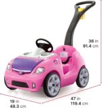 Step2 Whisper Ride II Kids Push Cars, Ride On Car, Seat Belt, Horn, Toddlers Ages 1.5 – 4 Years Old, Max Weight 50 lbs., Quick Storage, Stroller Substitute, Pink - Image 7