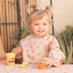 Tiny Twinkle Mess Proof Baby Bib,Waterproof Smock Baby Bib for Eating,Machine Washable Long Sleeve Bib,Baby Led Weaning,Toddler Bib,BLW Supplies(Boho Rainbow, Small 6-24 Months) - Image 3