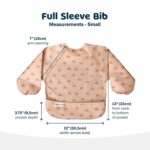 Tiny Twinkle Mess Proof Baby Bib,Waterproof Smock Baby Bib for Eating,Machine Washable Long Sleeve Bib,Baby Led Weaning,Toddler Bib,BLW Supplies(Boho Rainbow, Small 6-24 Months) - Image 6