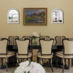 ZEXUIRU 2PCS Arched Window Wall Mirror,Rustic Farmhouse Accent Mirror, Wood Framed Entry Mirror for Living Room,Bathroom,Bedroom,Kitchen,15.7x11.8 Inches - Image 3