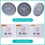 jomparis Wall Clock 12 Inch Non-Ticking Silent Battery Operated Round Wall Clock Modern Elegant Simple Style Decor Clock for Home/Office/School/Kitchen/Bedroom/Living Room - Image 7