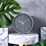 jomparis Wall Clock 12 Inch Non-Ticking Silent Battery Operated Round Wall Clock Modern Elegant Simple Style Decor Clock for Home/Office/School/Kitchen/Bedroom/Living Room - Image 8