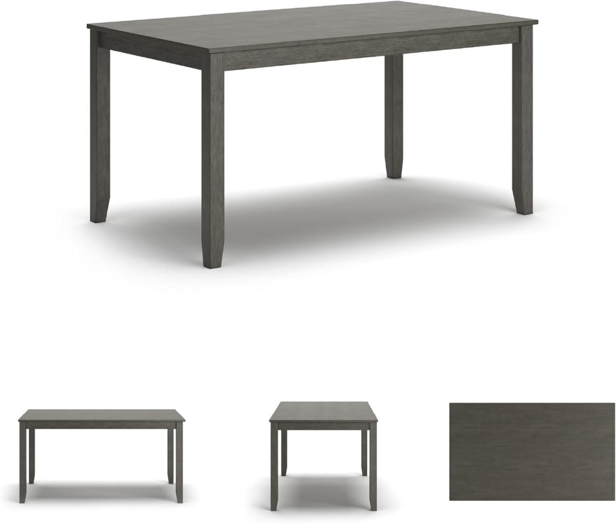 Signature Design by Ashley Caitbrook Casual Counter Height Dining Table and Upholstered Bar Stools with Nailhead Trim, Set of 7, Gray - Image 8