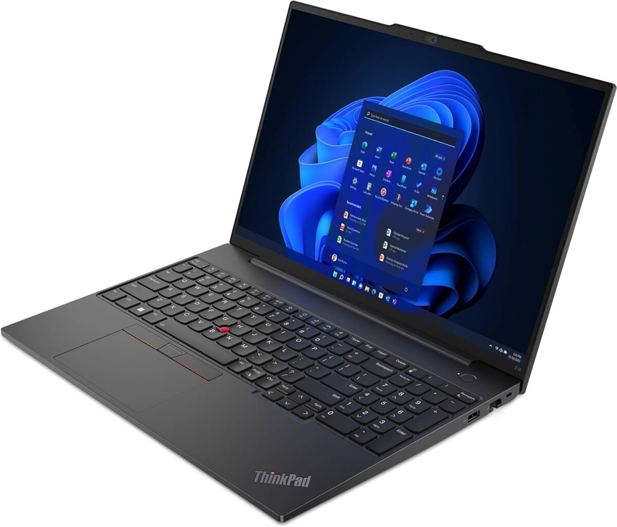 Lenovo ThinkPad E16 Business Laptop (16" FHD+ Display, AMD Ryzen 5 7530U(> Intel i7-1165G7), 16GB RAM, 512GB SSD) Fingerprint, Backlit, 1080p Webcam, WiFi 6, Ethernet, Win 11 Pro w/ Copilot, Black - Image 10