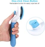 Depets Self Cleaning Slicker Brush, Dog Cat Bunny Pet Grooming Shedding Brush - Easy to Remove Loose Undercoat, Pet Massaging Tool Suitable for Pets with Long or Short Hair - Image 4